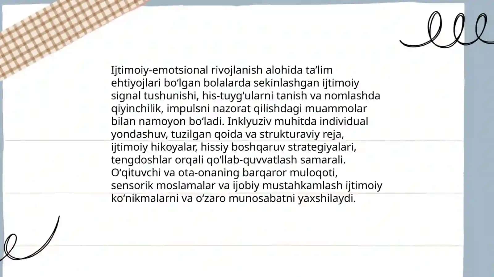 Inklyuziv taʼlim nazariyasi va alohida taʼlim ehtiyojlari 4