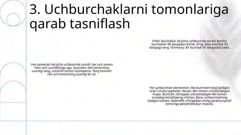 Uchburchak Turlari Va Uning Elementlari 4
