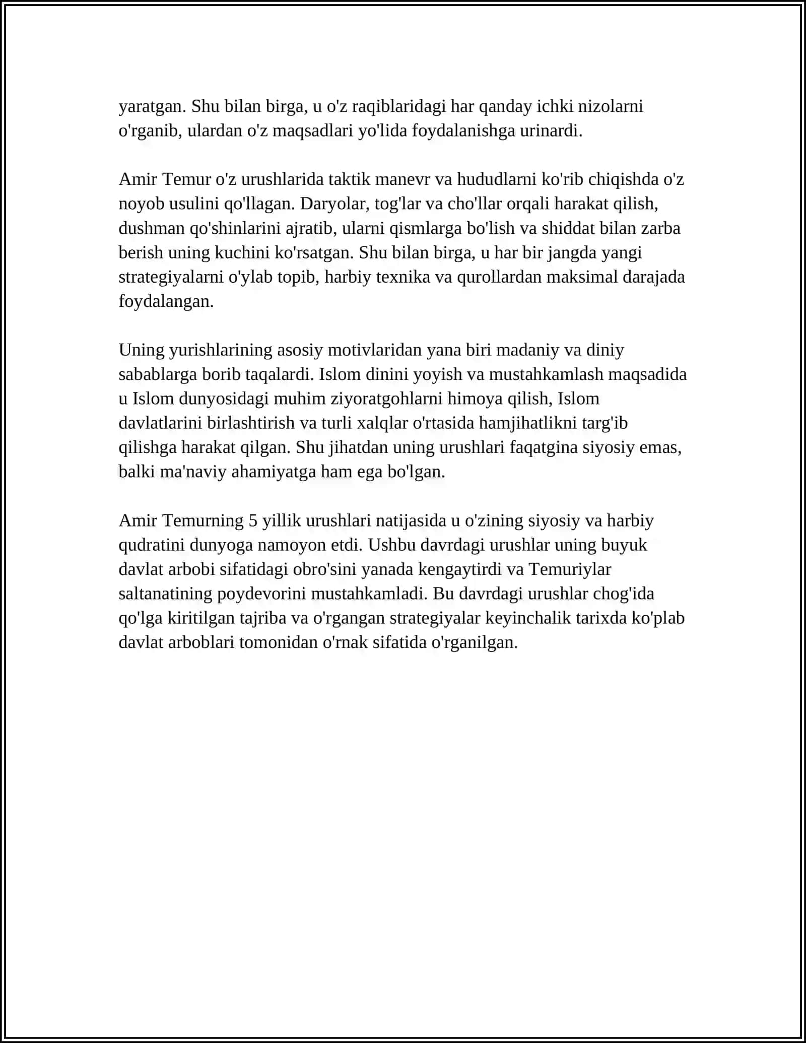 AMIR TEMUR 5 YILIK URUSHLARI 4