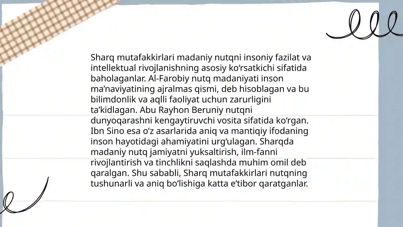 Sharq va G'arb mutafakkirlarining notiqlik xususida Allomalarning madaniy nutq haqidagi fikrlari 4