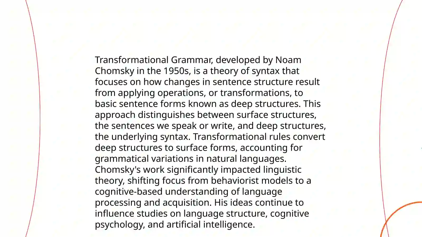 Deep and surface structure of the language 4