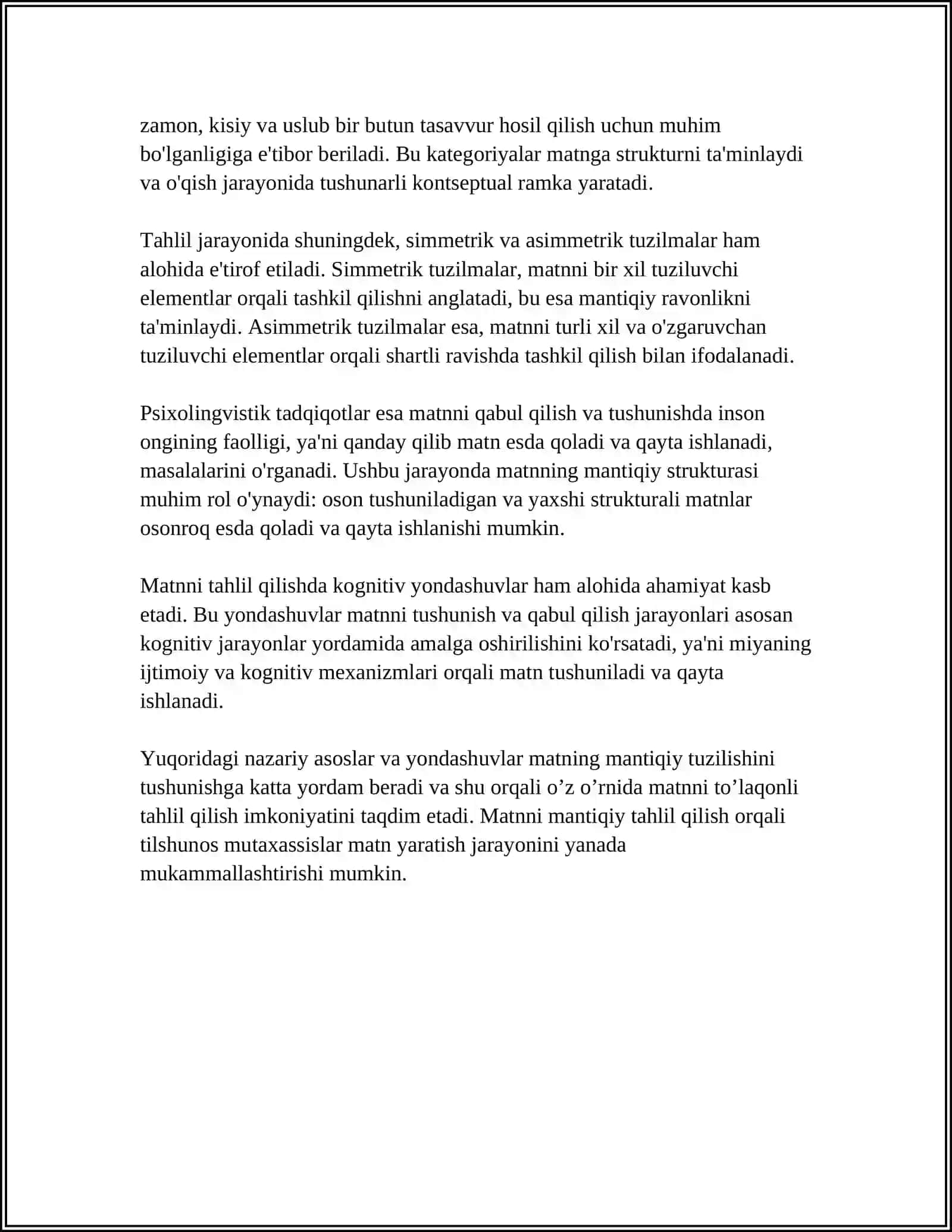 MATINIG MANTIQIY TUZILISHINI TAHLIL QILISH 4