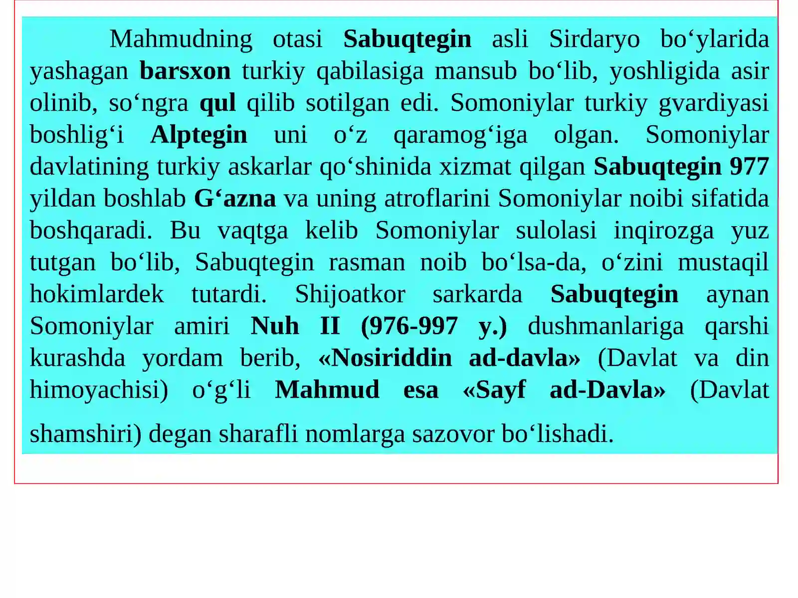 G‘aznaviylar davlati(977-1186) 4