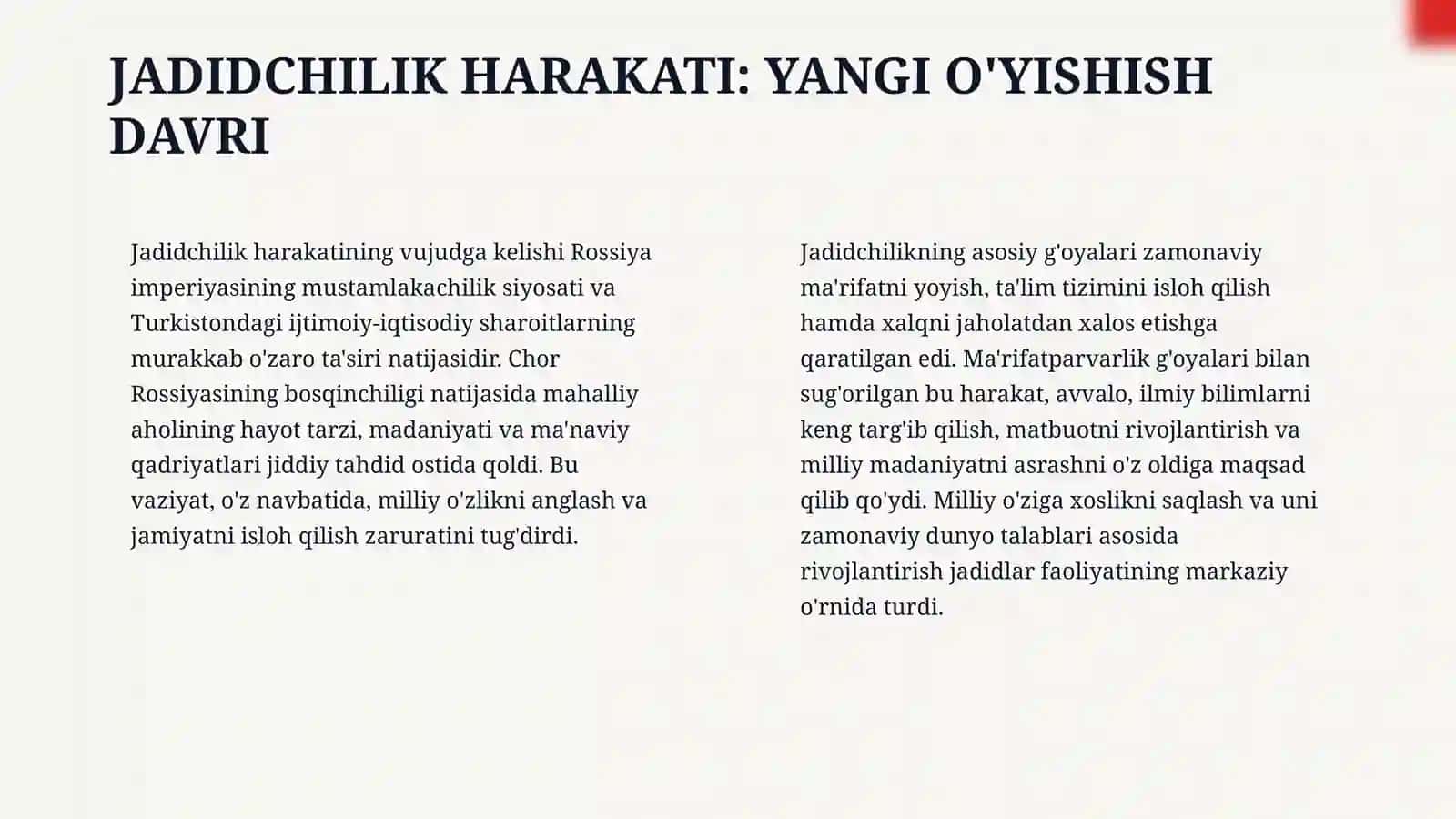 Turkiston Muhtoriyati va jadidchilik harakati 4