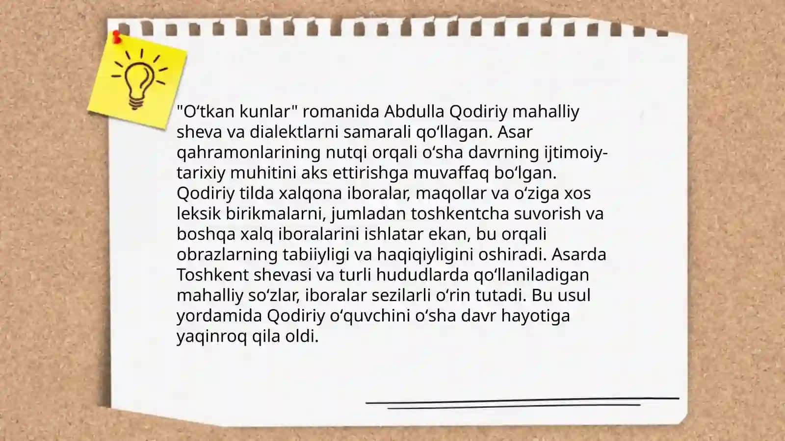 Abdulla Qodiriyning oʻtkan kunlar romanida personajlar nutqi 4