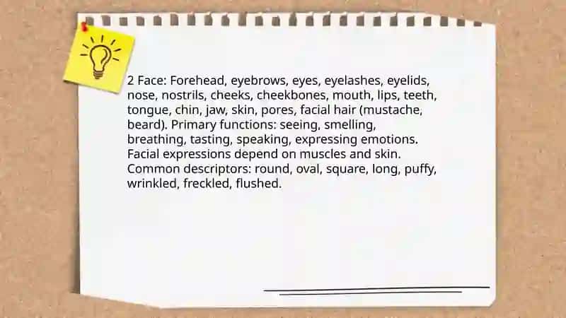 Parts of the body 4