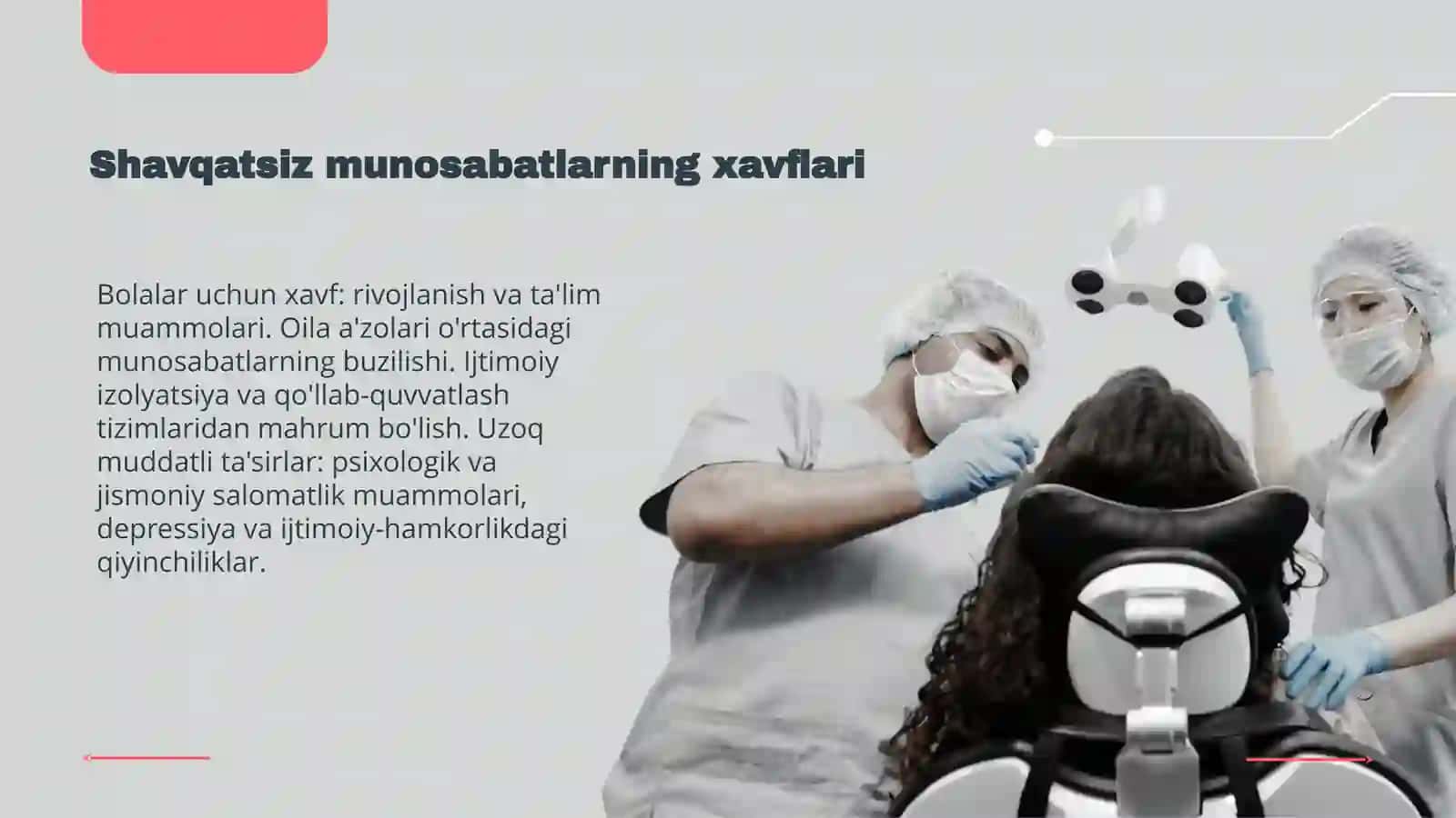 Bolalarni shavqatsiz munosabatga  uchrash havfi mavjud bo'lgan oilalarni erta aniqlash va bu havfni 4