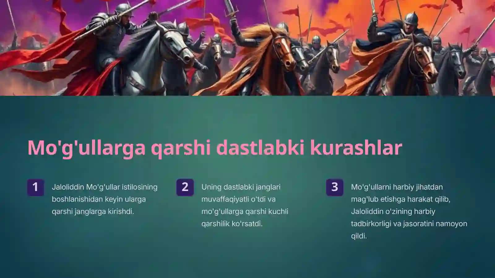 Jaloliddin Manguberdi - buyuk sarkarda va vatan himoyachisi 4