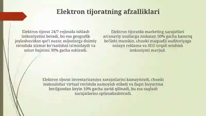Elektron tijoratda tadbirkorlik 4