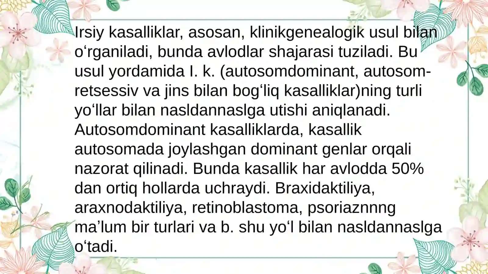 PZR-tashxis Molekulyar genetika asoslari va irsiy kasalliklar 4