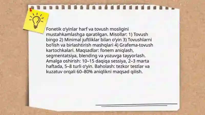 Boshlangʻich ta'limda imloviy savodxonlik bòyicha turli didaktik oʻyinlar 4