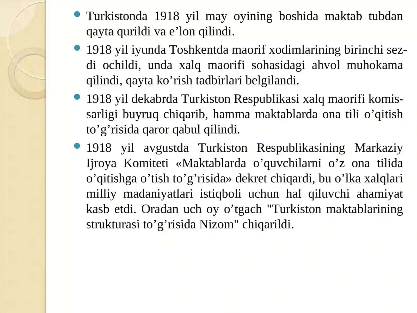 Turkistonning tarbiya, maktab va pedagogik fikrlari 4