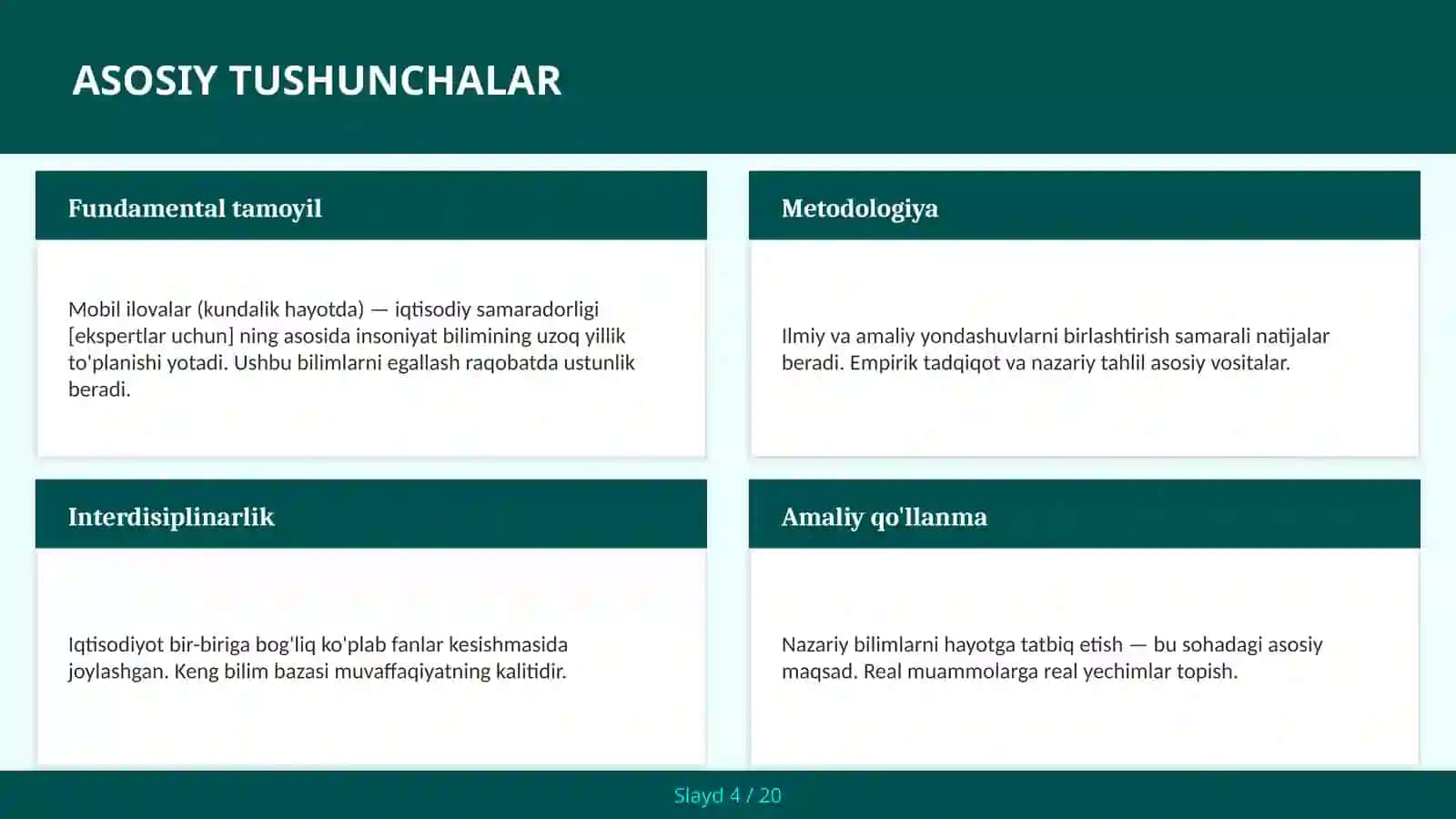 MOBIL ILOVALAR (KUNDALIK HAYOTDA) — IQTISODIY SAMARADORLIGI [EKSPERTLAR UCHUN] 4