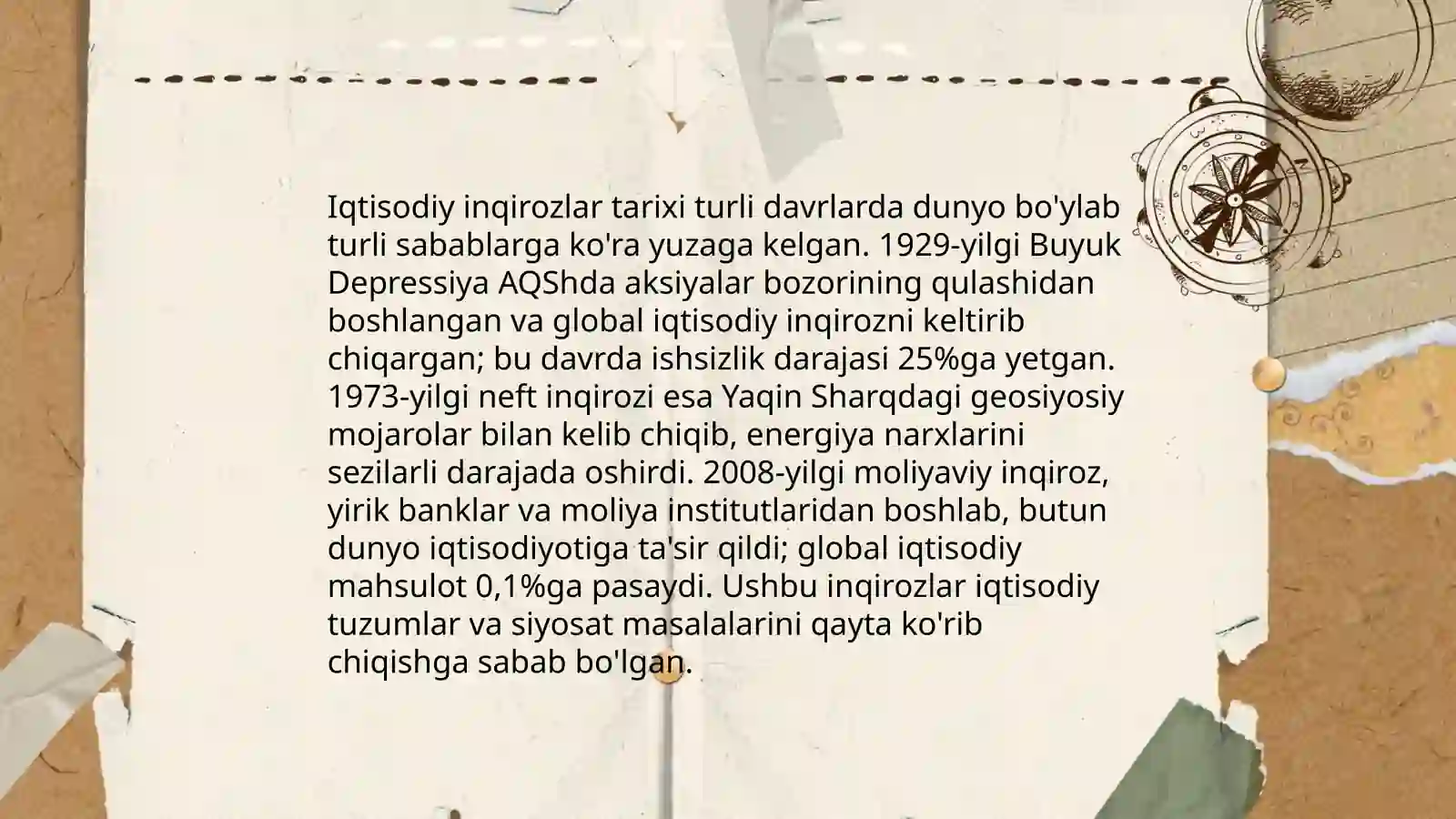 Iqtisodiy inqirozlarning mazmuni va vujudga kelish sabablari 4