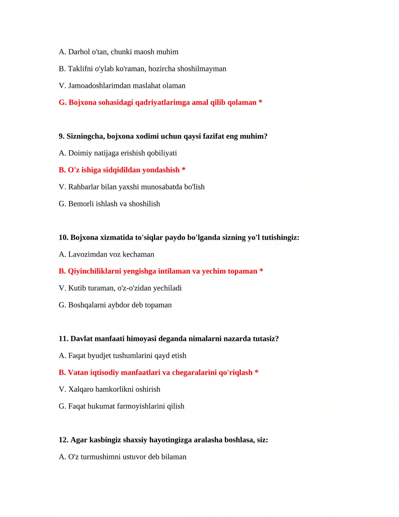 Bojxona xavfsizligi testlari 4
