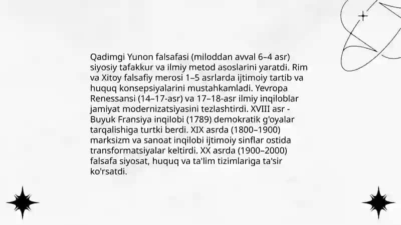 Falsafaning mohiyati va jamiyat taraqqiyotidagi roli 4
