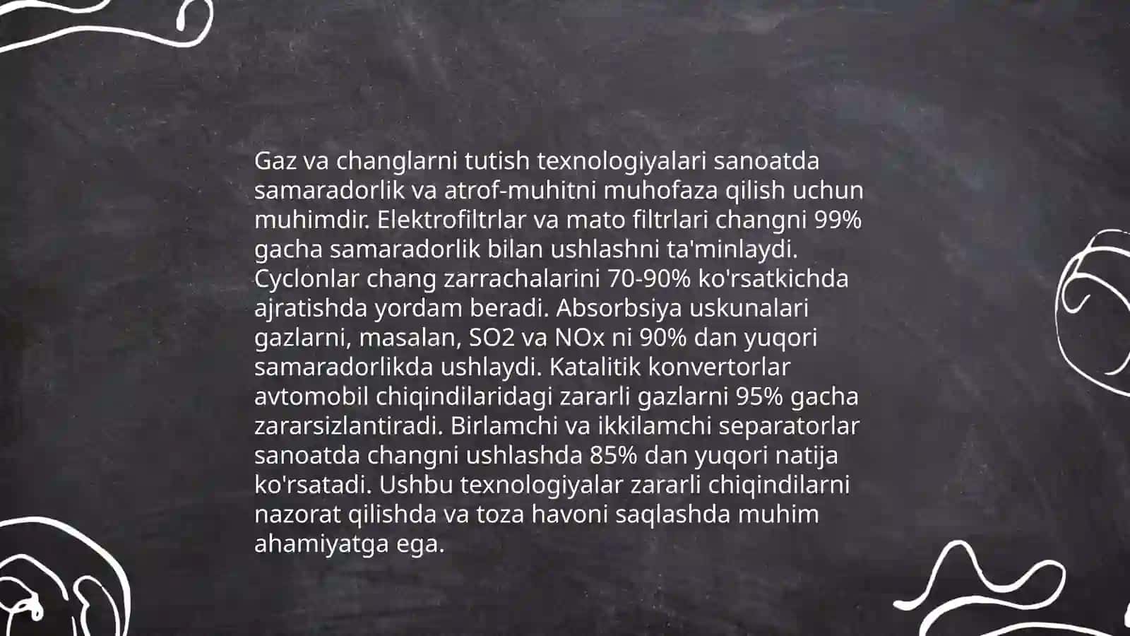 Atmosferani sanoat korxonalarining gaz-chang chiqindilaridan muxofaza qilishning tashkiliy texnik, texnologik va sanitar-gigienik chora-tadbirlari 4