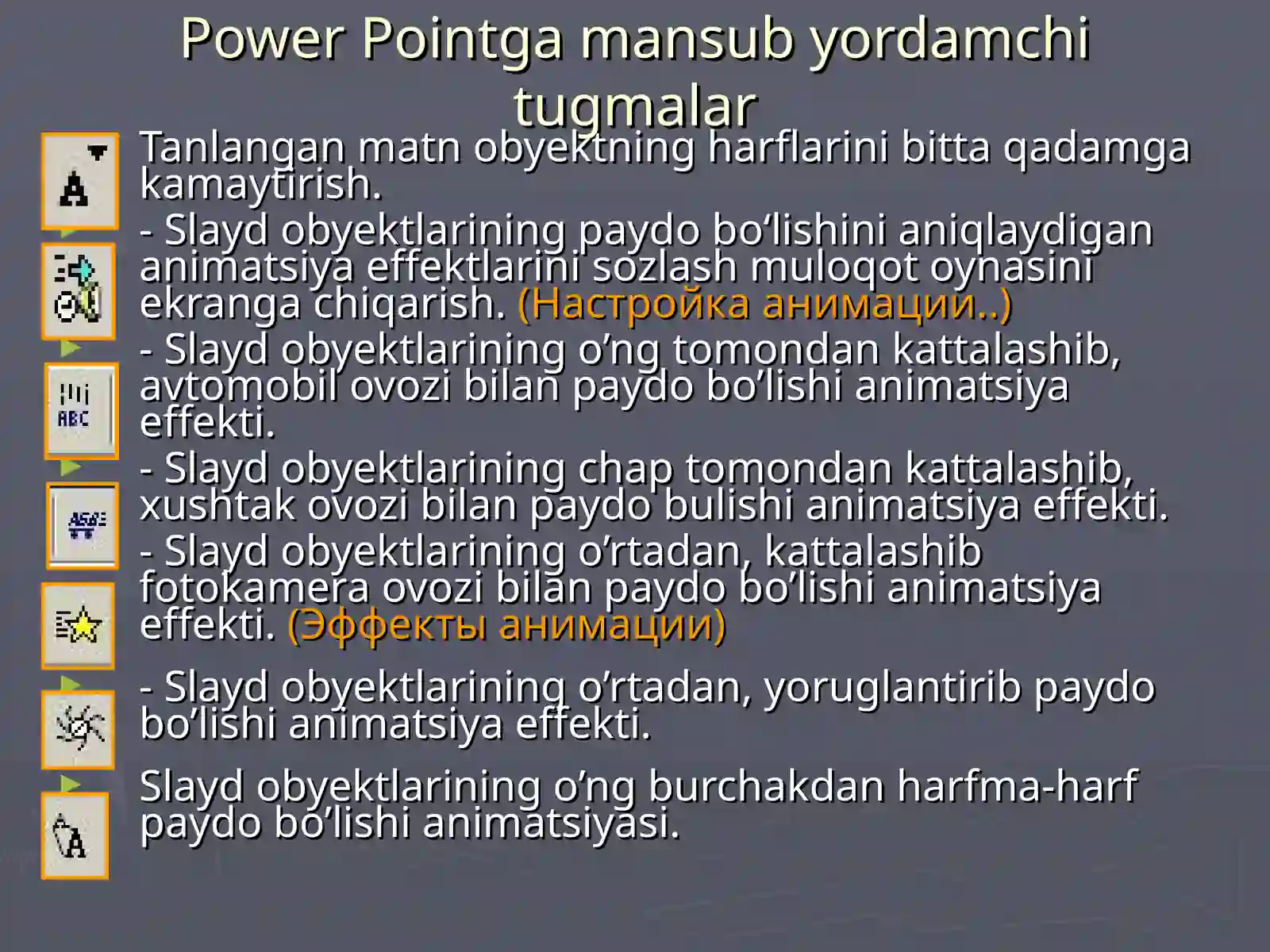 Microsoft Power Point dasturi 4