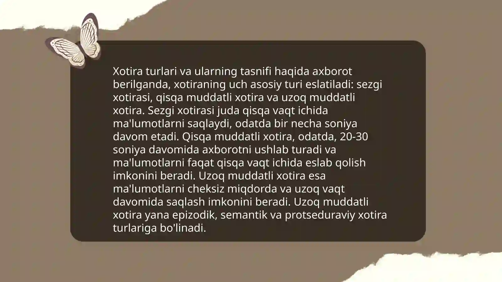 Xotira haqida tushuncha va uning nerv-fiziologik asosi 4