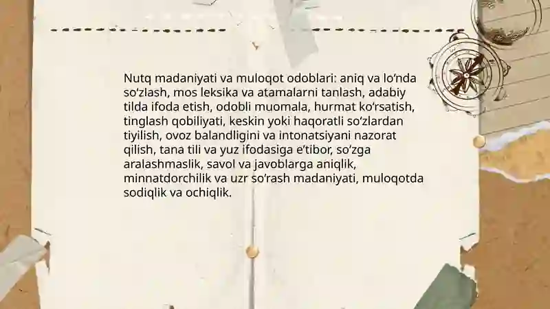 Nutq va muomala 4