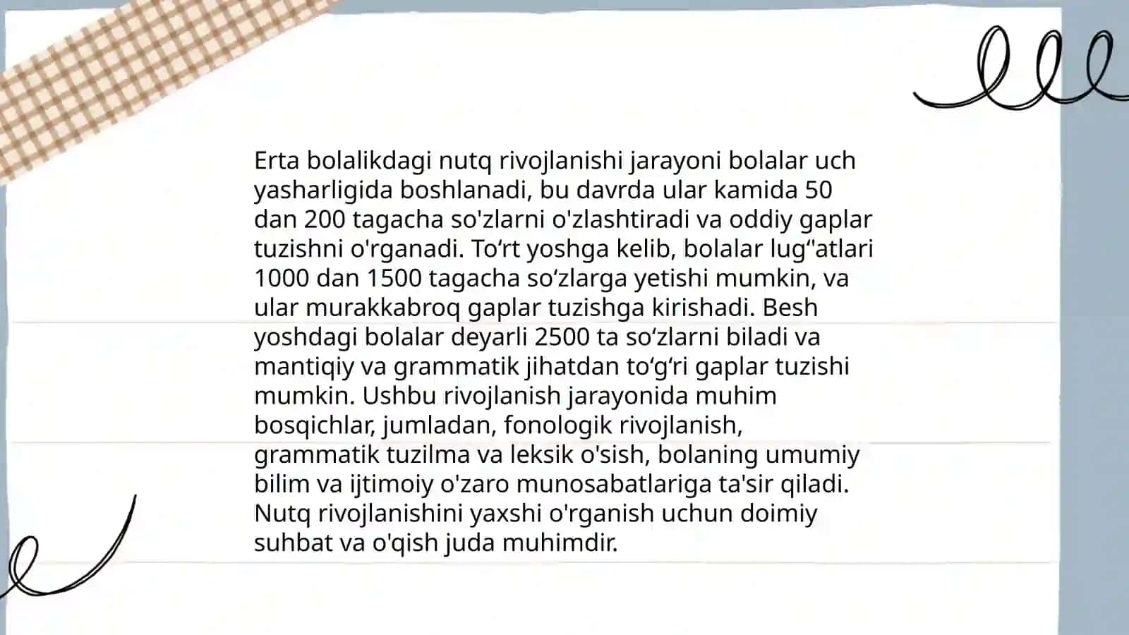 Maktabgacha yoshdagi nutqida kamchiligi bo'lgan bolalarning ruhiy jarayonlari xususiyatlari 4