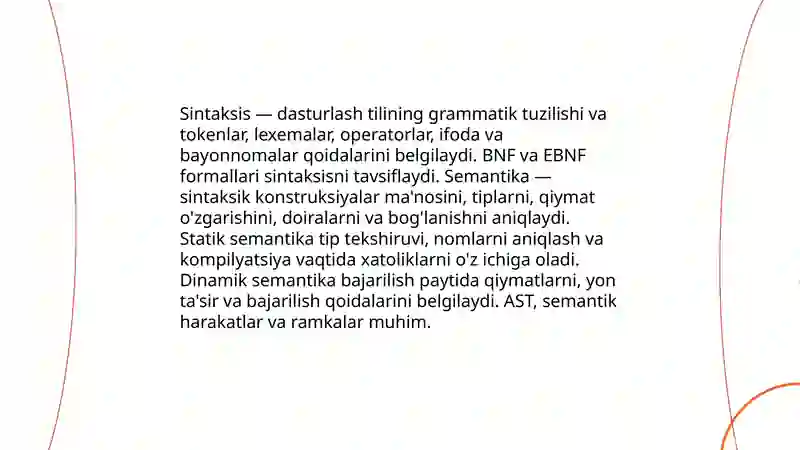 Dasturlash tillari 4