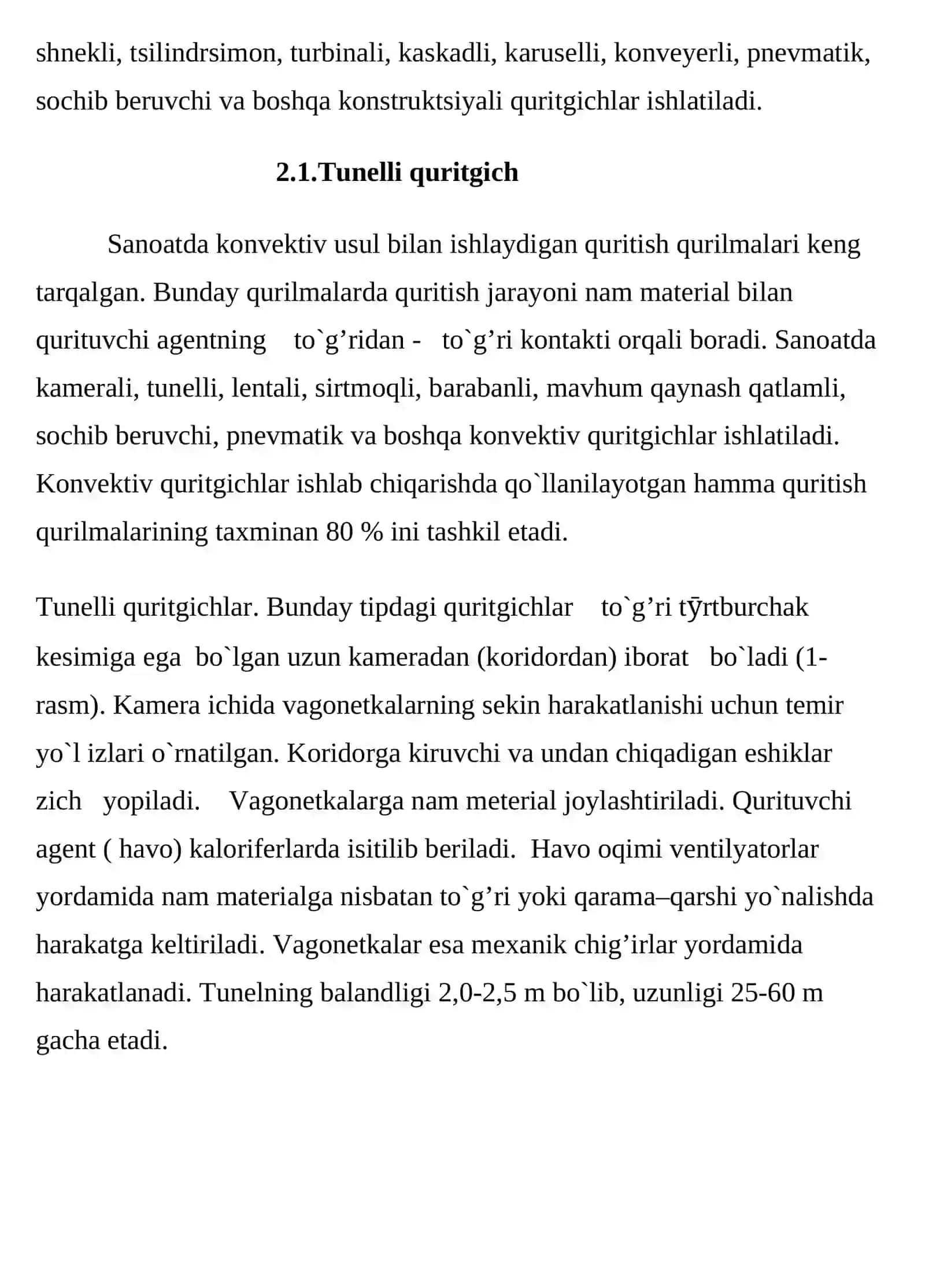 Sochiluvchan silikat materiallarni qaynab turgan qatlamda qurituvchi qurilmalar tahlili 4