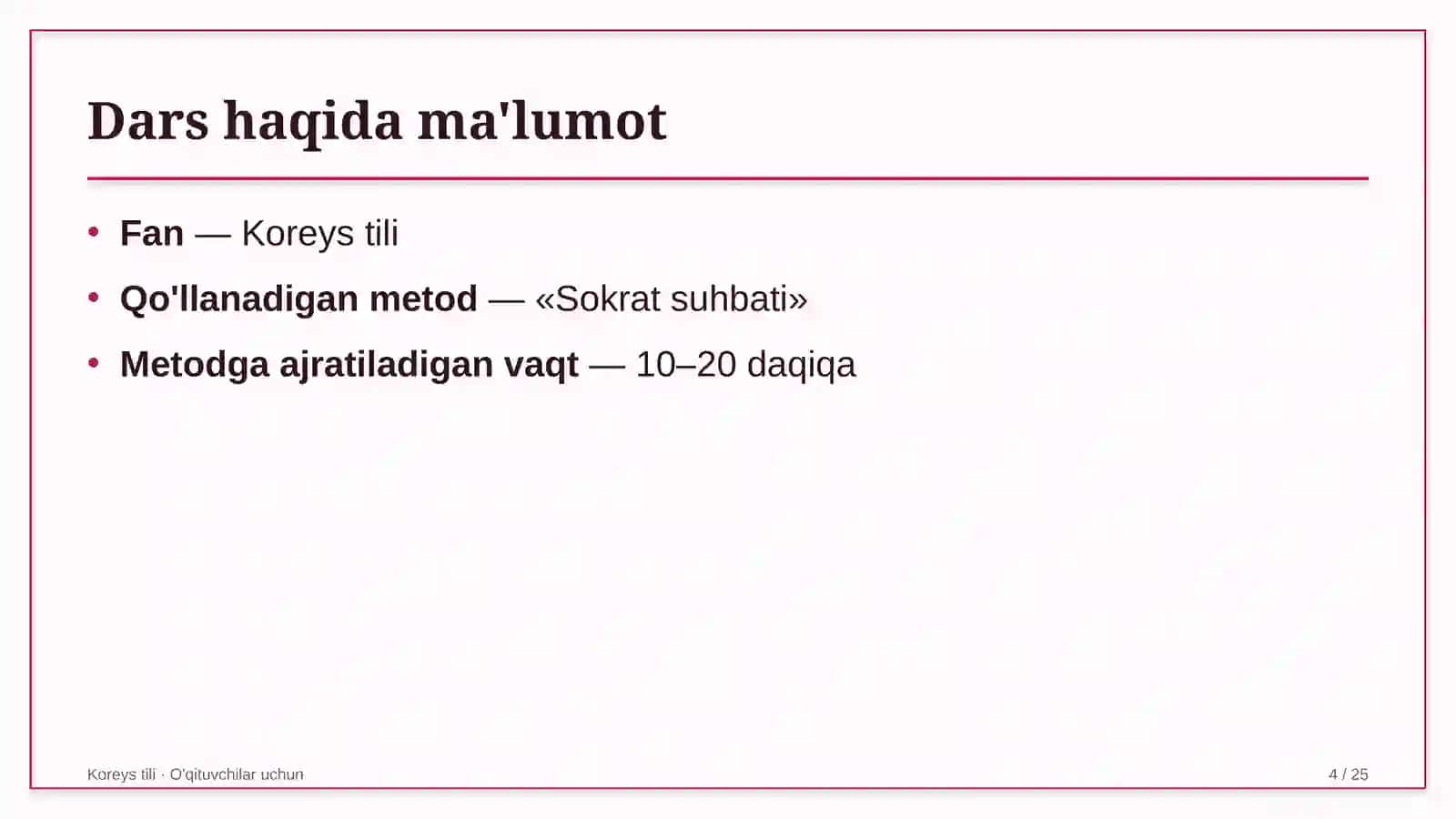 koreys tili darslarida sokrat suhbati metodidan foydalanish 6283 4