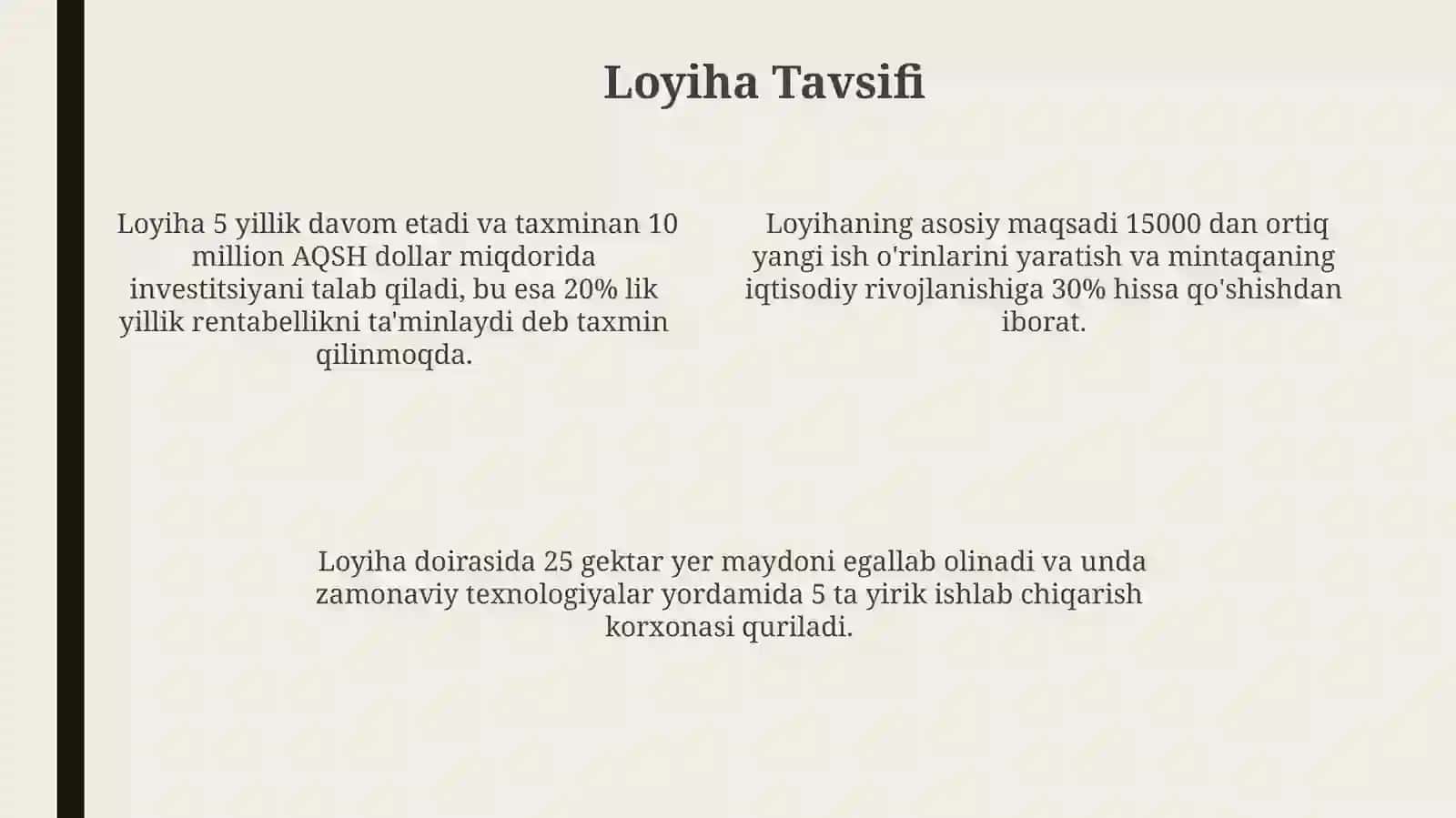 Investitsiyaloyihasi 4