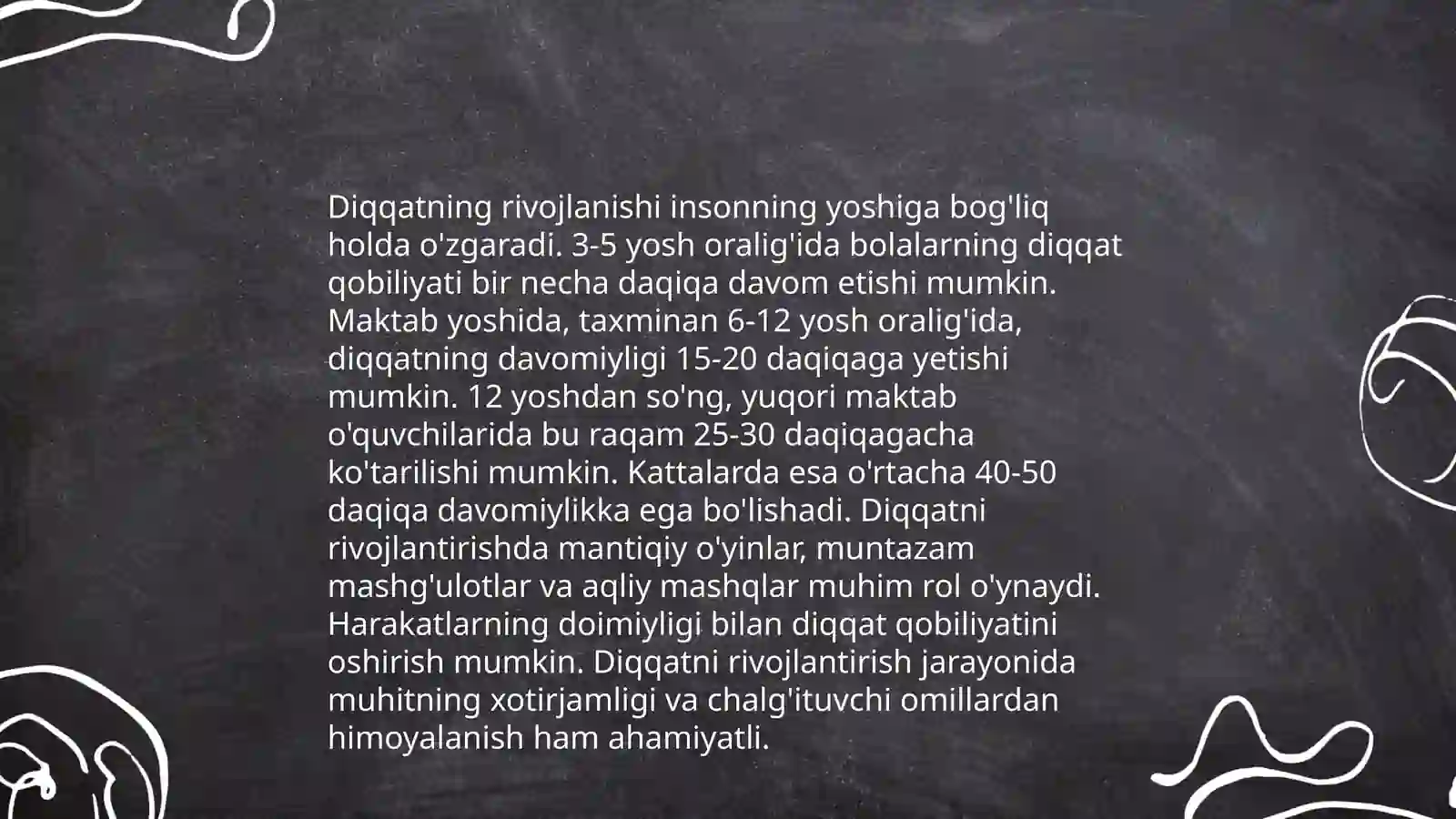 Diqqat turlari 4