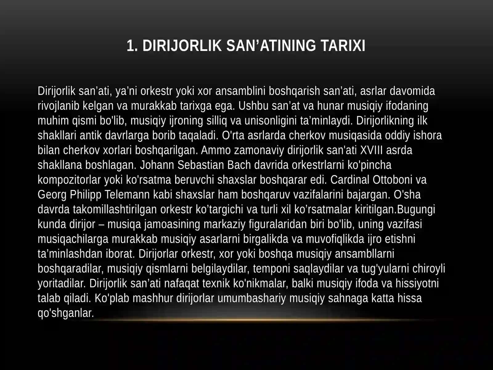 Orkestr garahbarlik qilgan dirijorlarning cholg‘uijrochiligi san'atiga qo‘shgan hissalari 4