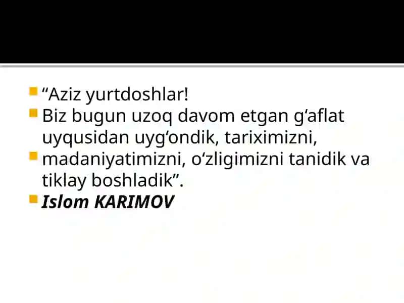 Mustaqillik davrida o'lkamizda olib borilgan chora-tadbirlar 4