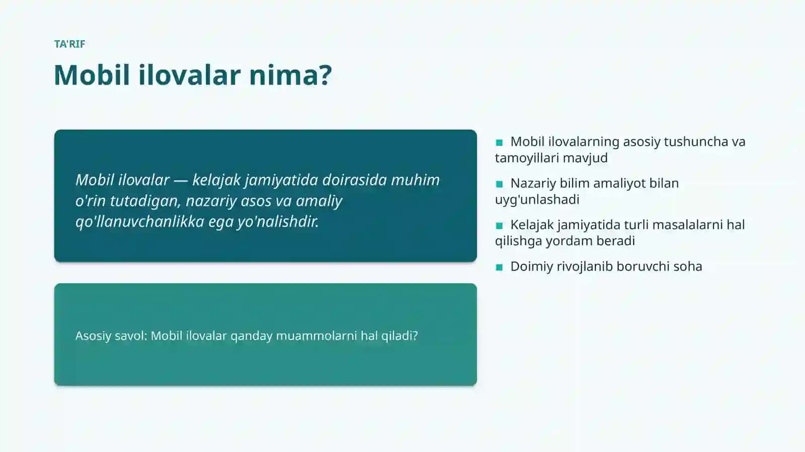 Mobil ilovalar 4
