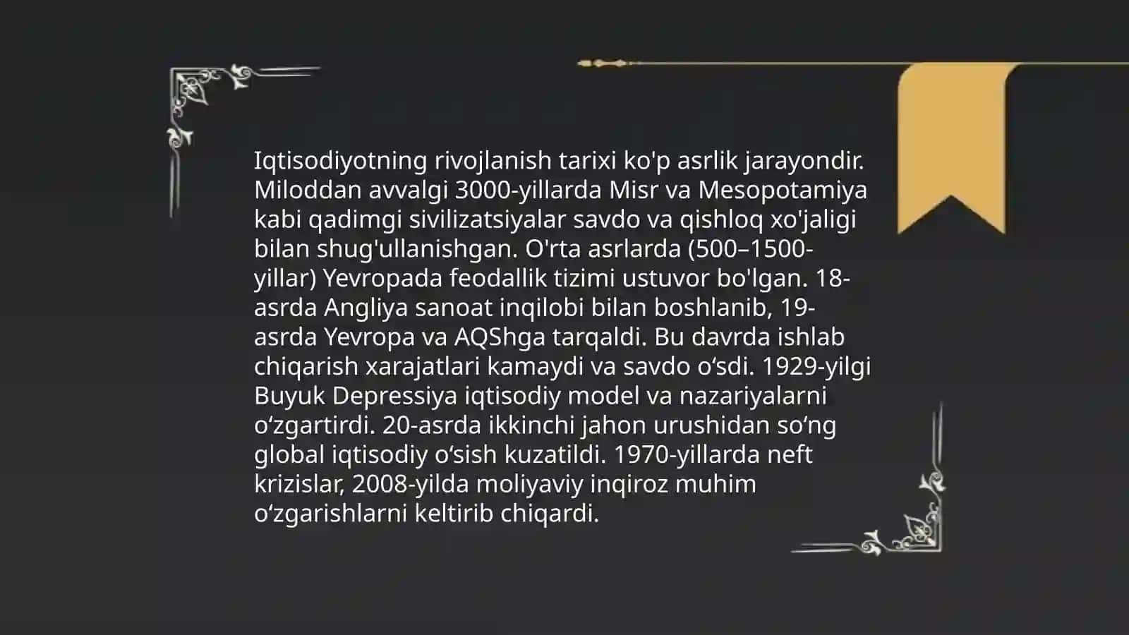 Iqtisodiyotga kirish, fanning predmetlari va bilish usullari 4