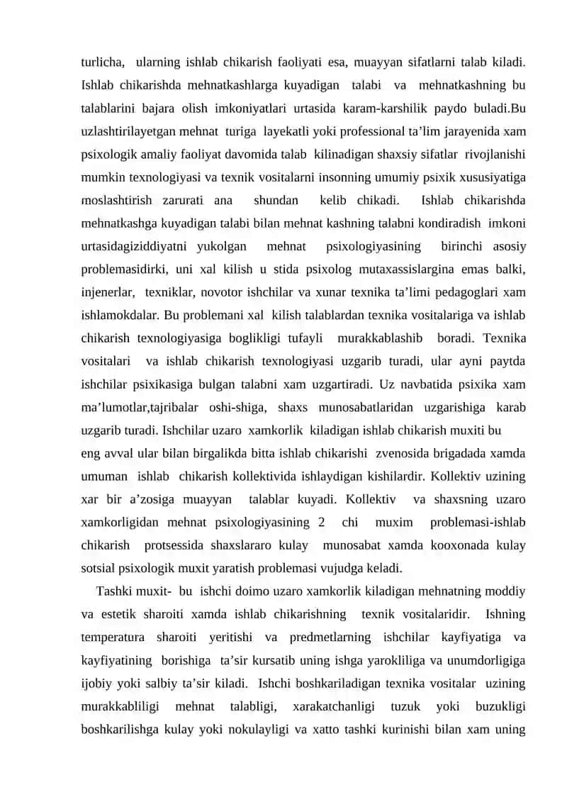Mehnat Psixologiyasi 4