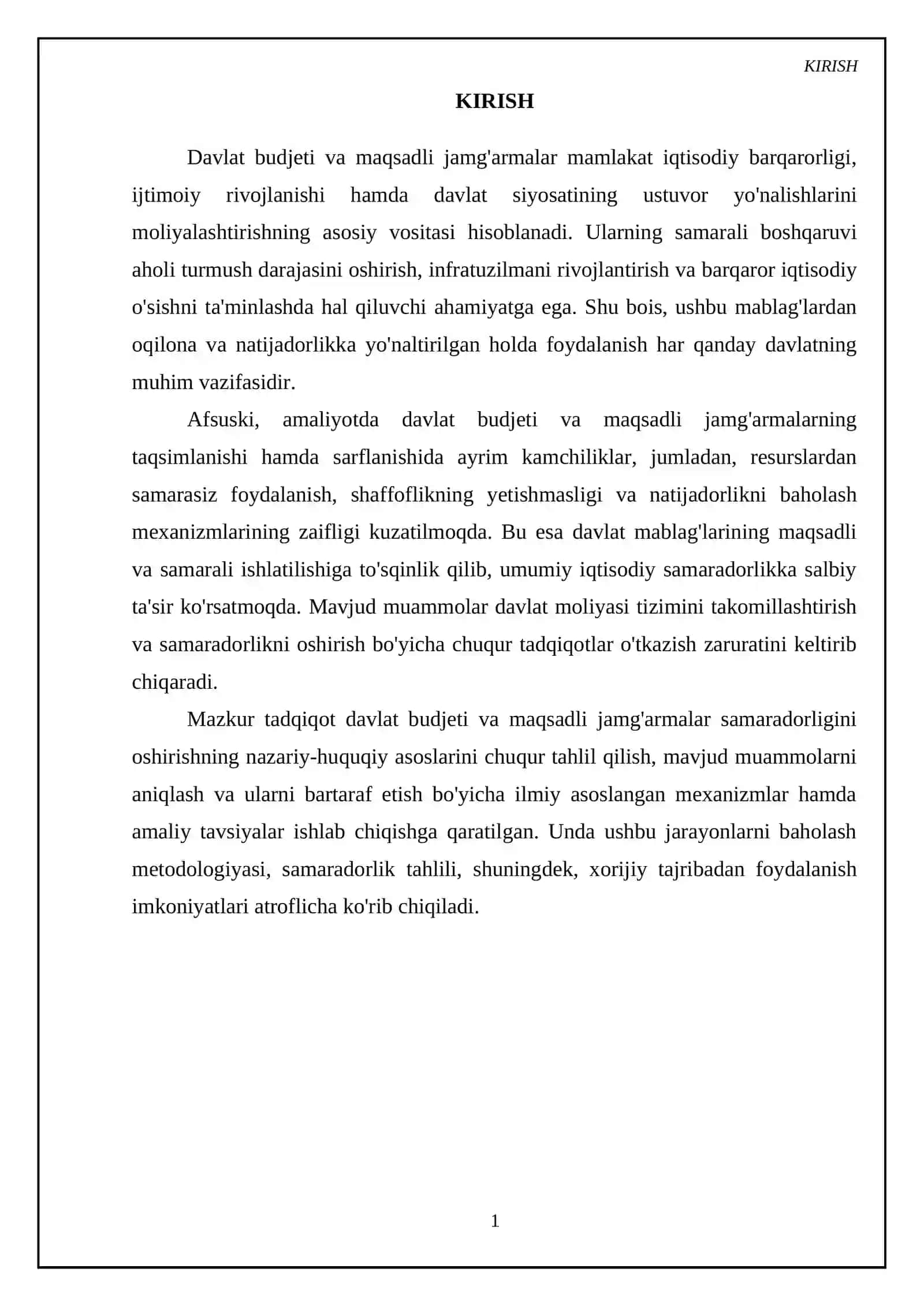 Davlat budjeti va maqsadli jamg‘armalar samaradorligini oshirish mexanizmlari 4