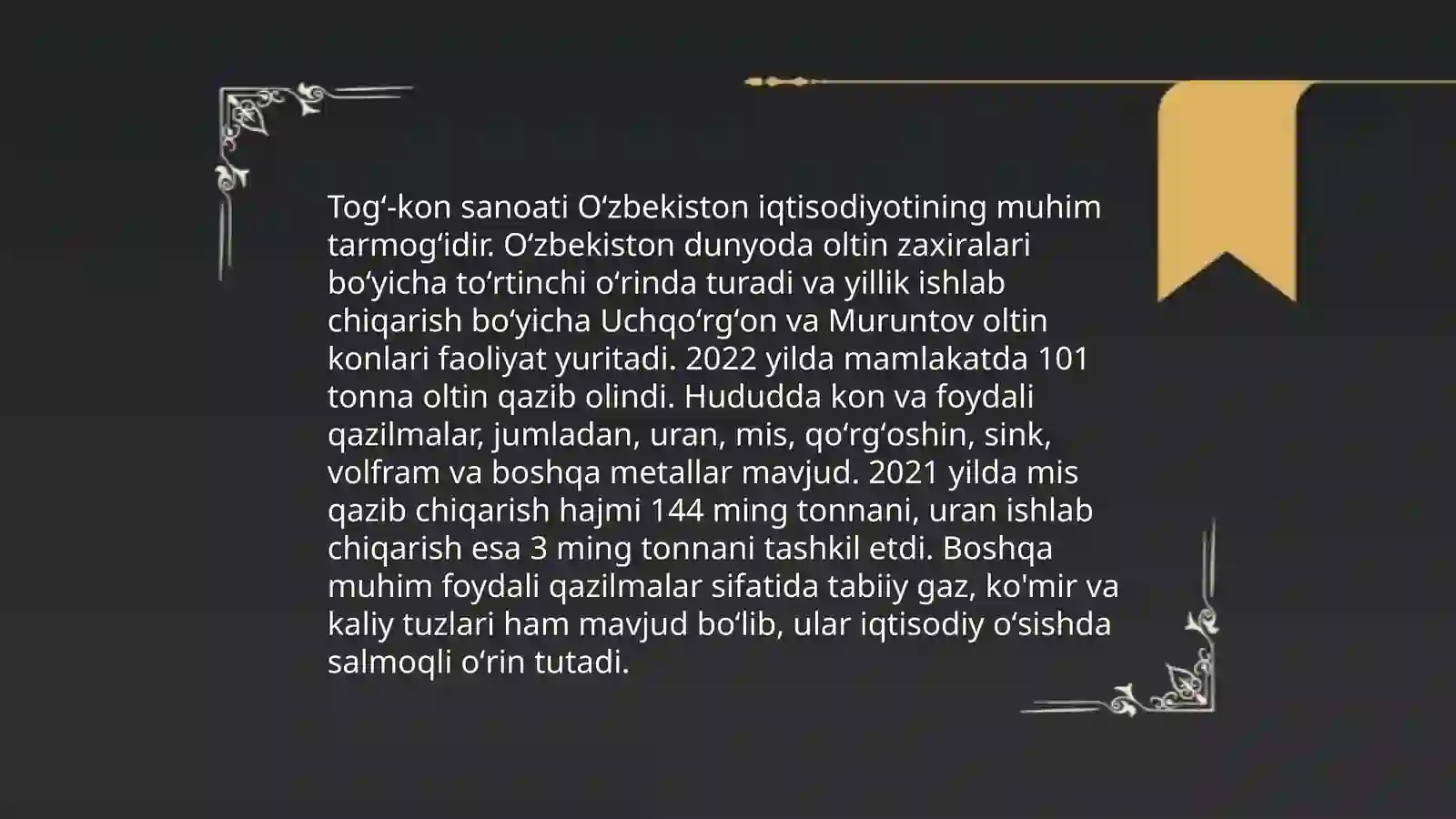 Foydali qazilmalar turlari 4
