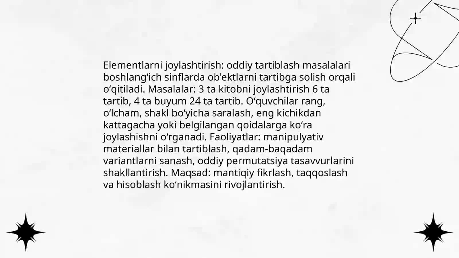 Boshlangich talimda kaminatorika elementlarining umumiy masalalari 4