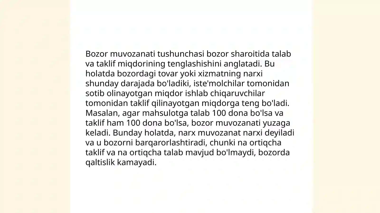 Talab va taklif asoslari 4