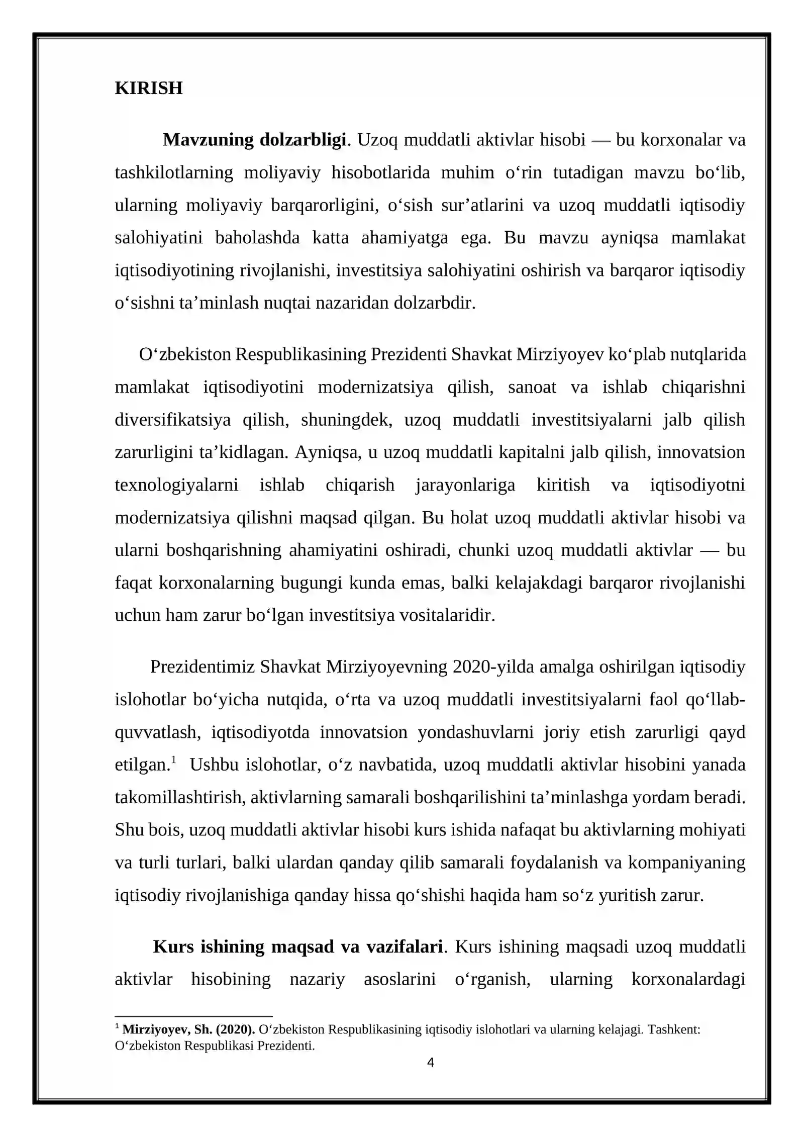 Uzoq muddatli aktivlar hisobi 4