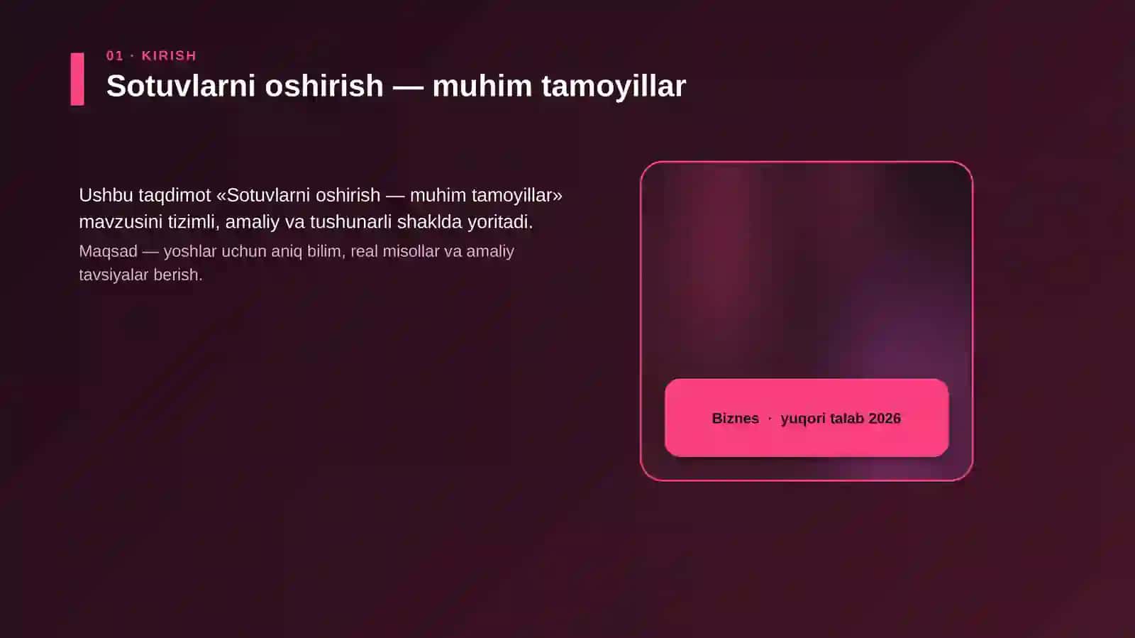 Sotuvlarni oshirish — muhim tamoyillar 4