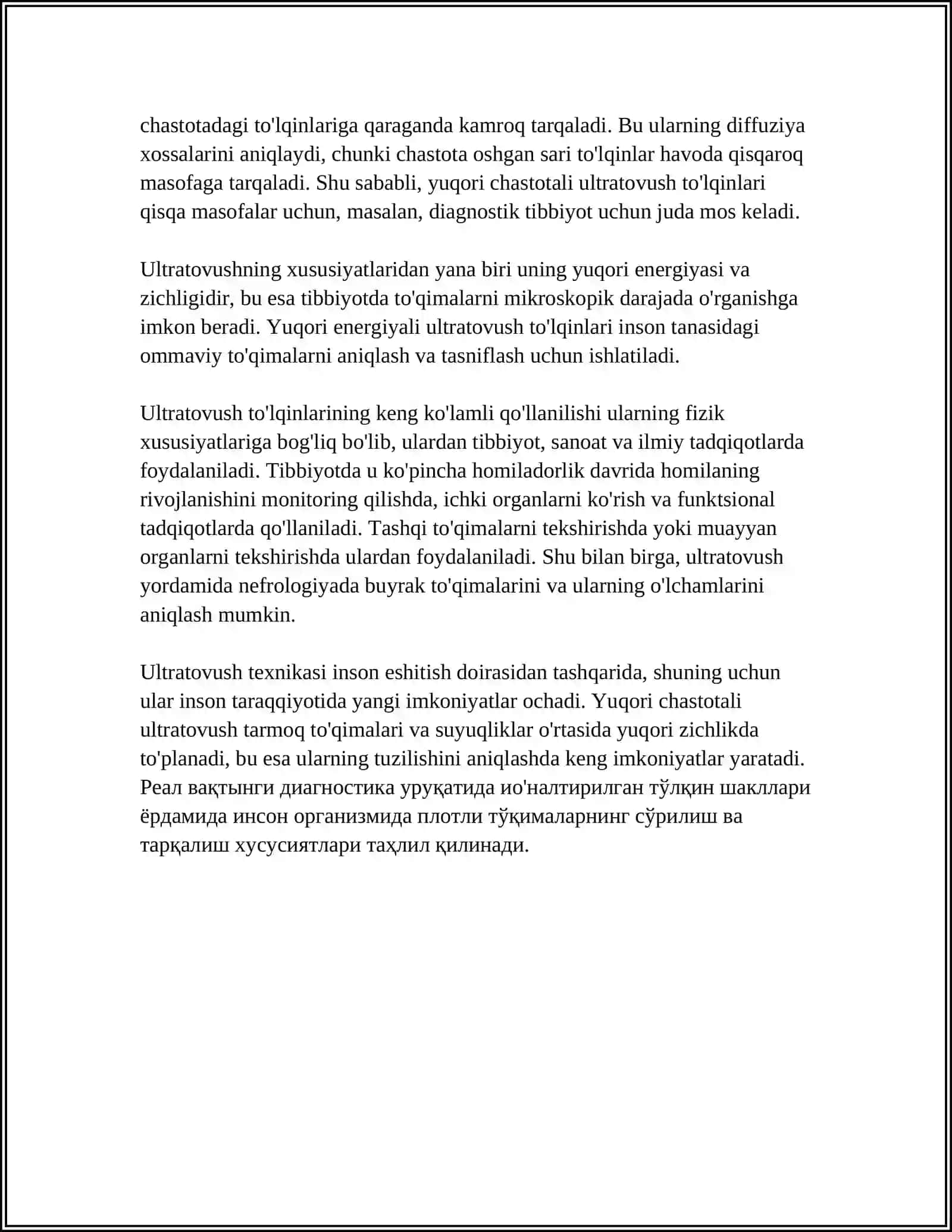 ULTRATOVUSH VA INFRATOVUSH REFERAT 4