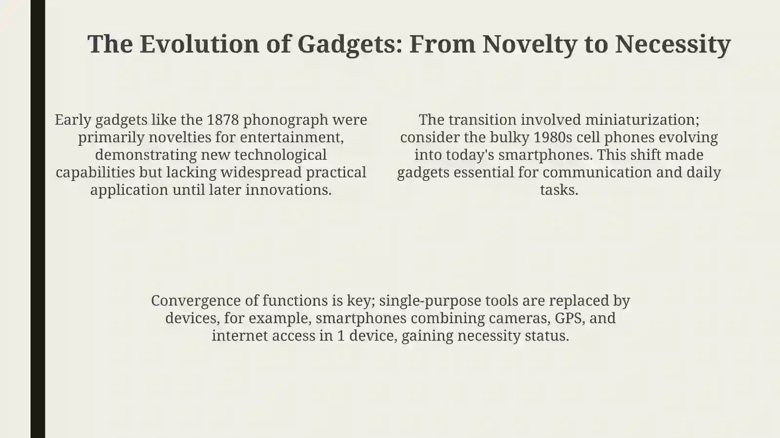 Gadgets: A Historical Overview 4