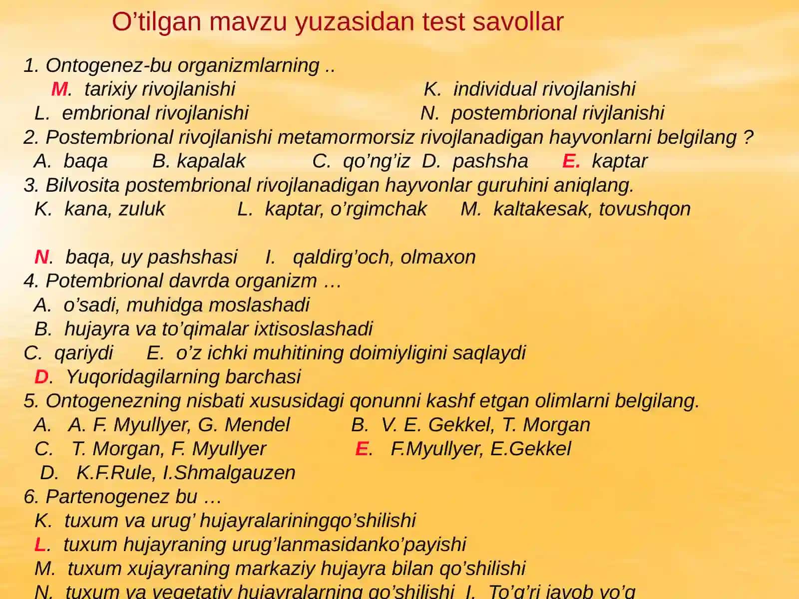 "9-sinf biologiya darslarida’’Belgilarning irsiylanishi’’ mavzusini o’qitishda media manbalardan foydalanish" 4