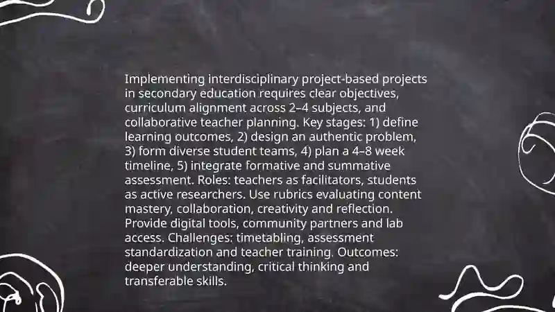 Teaching by Project Technologies 4