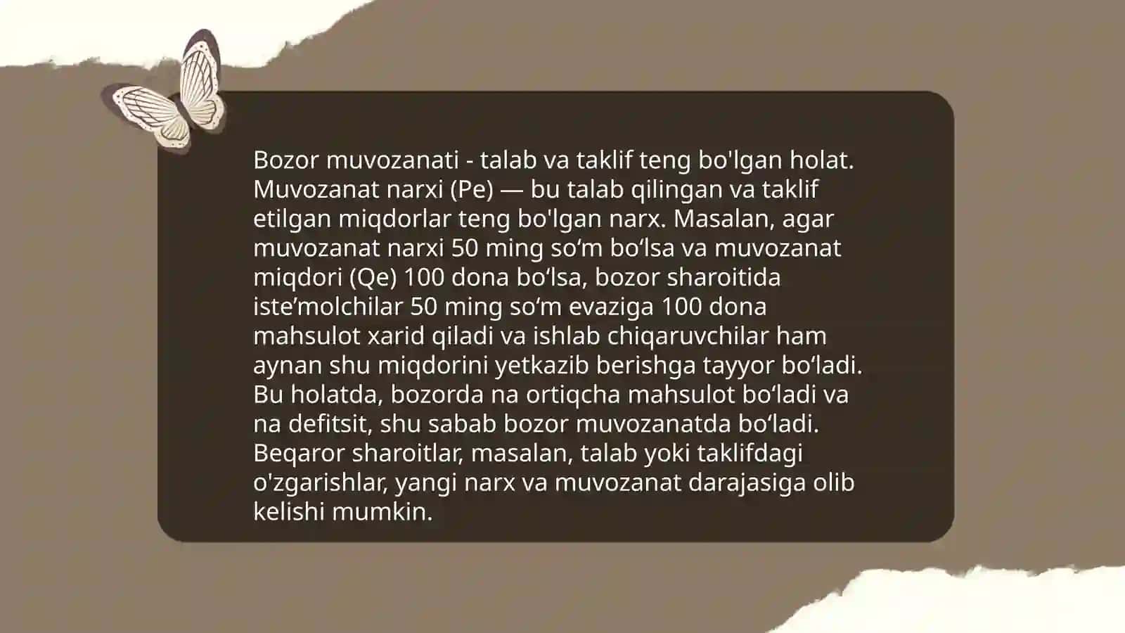 Talab va taklif qonunlari 4