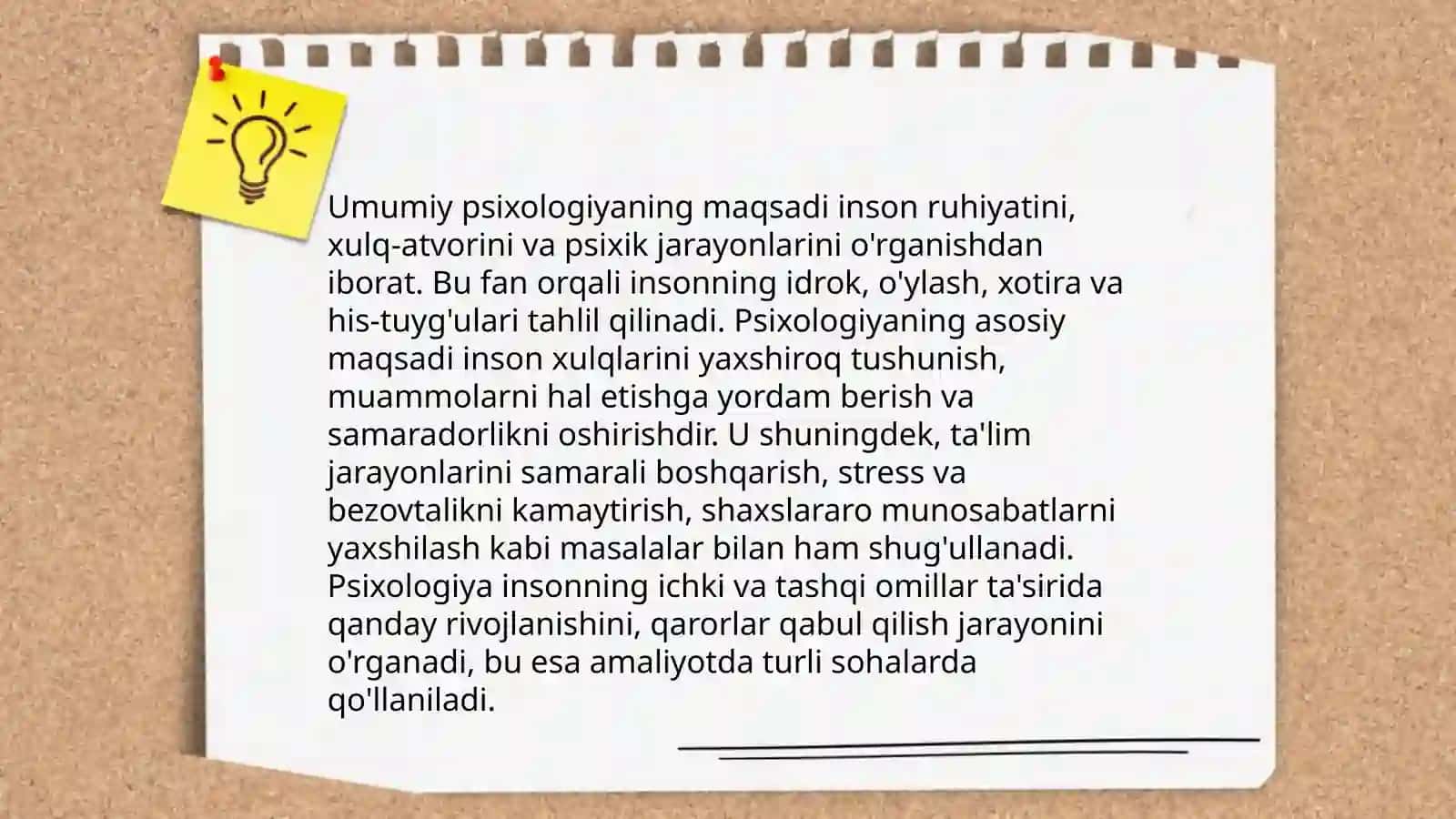 Umumiy psixologiya fanning predmenti maqsad vaxifalari tamoyillari va tadqiqot metodlari 4