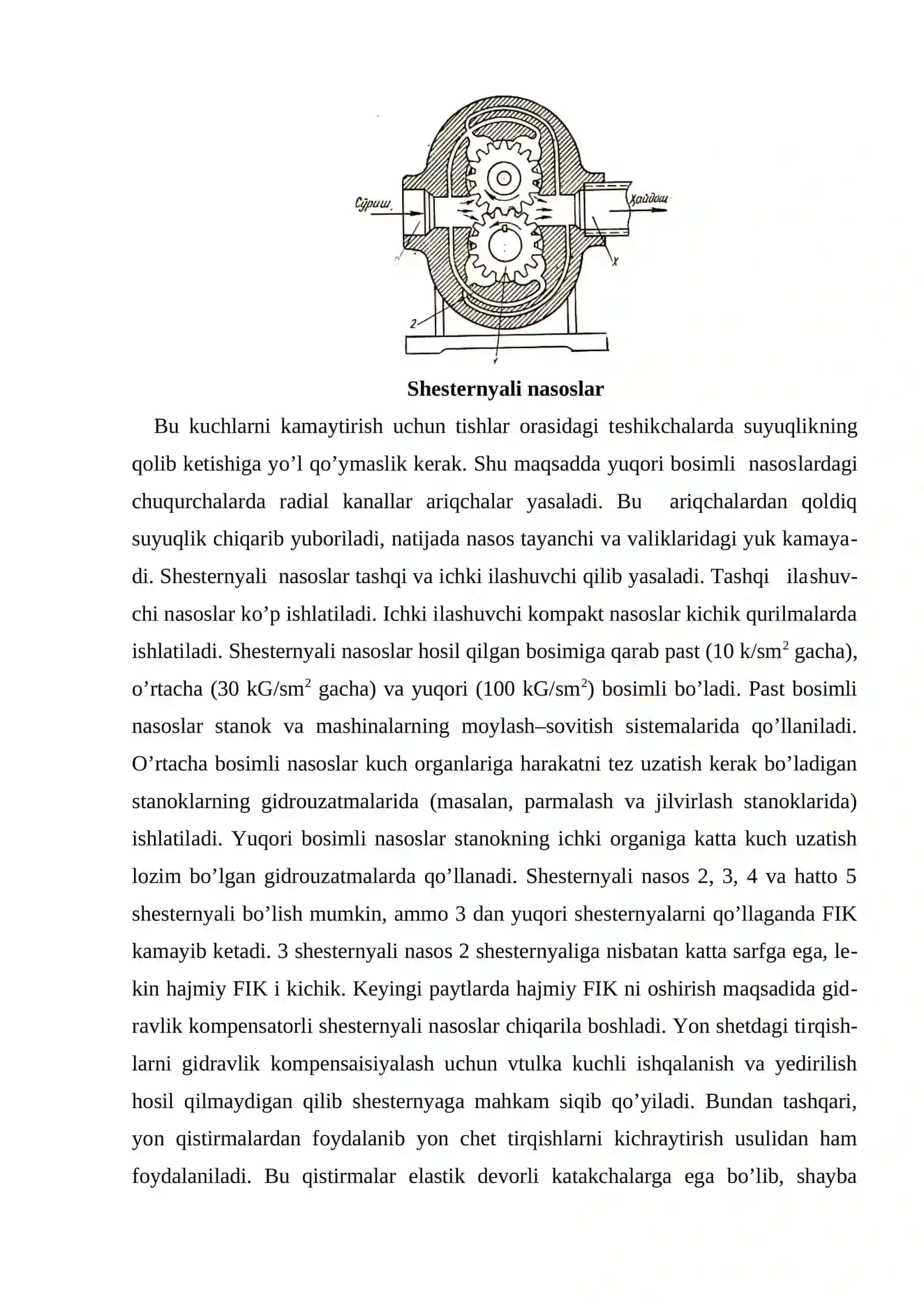 Rоtоrli nаsоslаrning tаsnifi umumiy хоssаlаri vа qo’llаnilishi 4