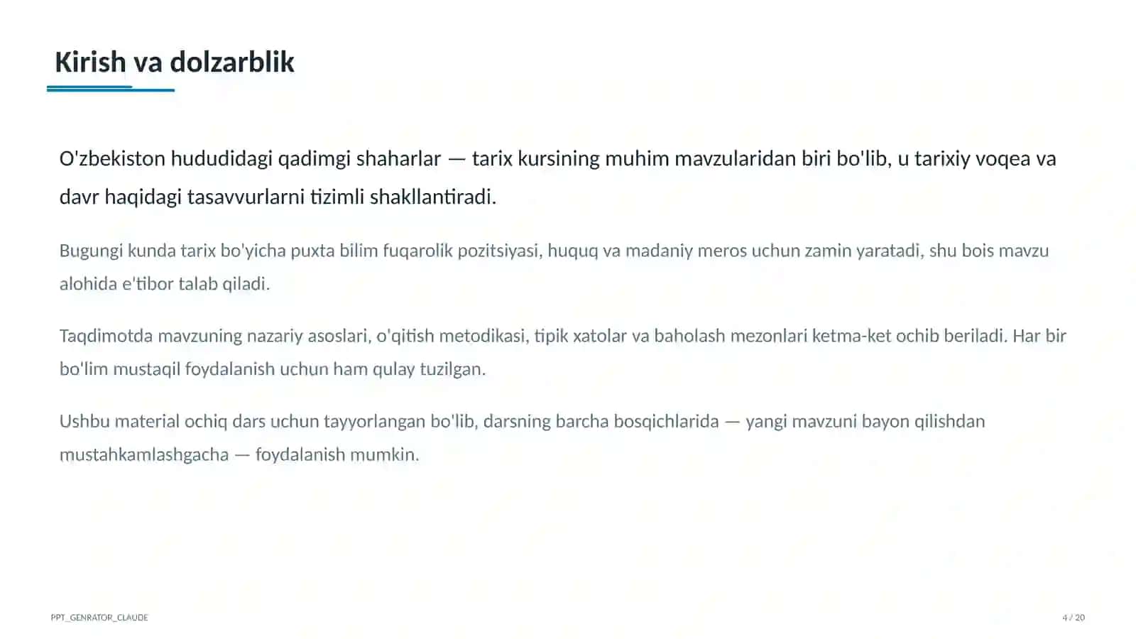 O'zbekiston hududidagi qadimgi shaharlar (5-sinf) 4