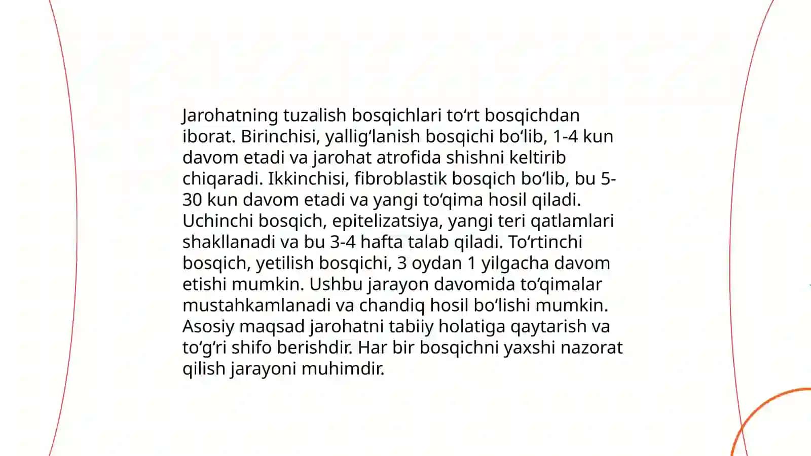Fibroblastning jarohatini bitishi va hosil bolishi 4